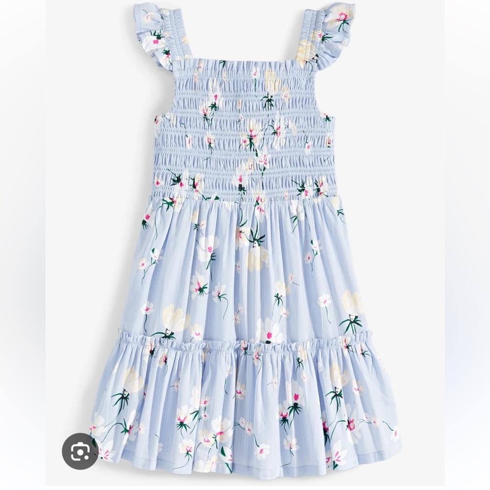 On 34th MACYS On 34th Big Girls Cotton Smocked Dress L